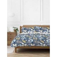 Copenhagen Home Mia Floral Duvet Cover Set - Blue
