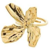 Pilgrim Dream Statement Ring Gold-Plated