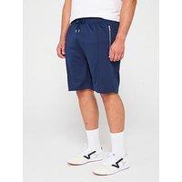 D555 Elasticated Waist Interlock Shorts - Navy