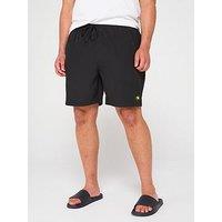 D555 Stretch Swim Short With Compression Lining - Black