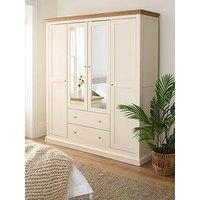 Very Home Hanna 4 Door Mirror Combi Wardrobe
