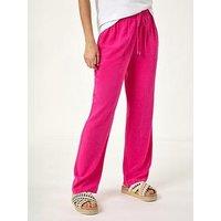 Roman Full Length Linen Trousers - Pink