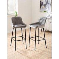 Very Home Marlow Pair Of Velvet Bar Stools