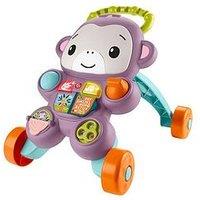 Fisher-Price Learn With Me Purple Monkey Walker Baby Learning Toy With Music & Lights