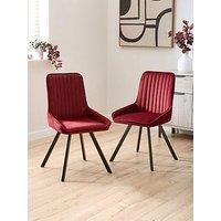 Very Home Marlow Velvet Pair Of Chairs - Fsc Certified