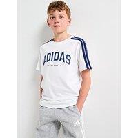 Adidas Sportswear Junior Unisex Codes Collegiate Graphic T-Shirt -White