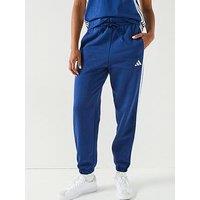 Adidas Sportswear Women'S Essentials 3-Stripes Fleece Loose Pants - Blue