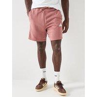 Adidas Sportswear Men'S Essential 3-Stripes French Terry Shorts - Red