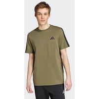 Adidas Sportswear Men'S 3-Stripes T-Shirt - Green