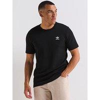Adidas Originals Men'S Trefoil Essentials Waffle T-Shirt - Black
