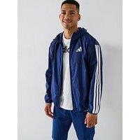 Adidas Sportswear Men'S Essential 3-Stripes Windbreaker - Blue