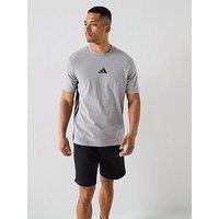 Adidas Sportswear Men'S Essential 3-Stripes Jersey T-Shirt - Grey