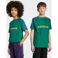 Adidas Sportswear Junior Boys House Of Trio T-Shirt- Green