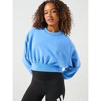 Adidas Sportswear Women'S All Szn Soft Lux Loose Sweatshirt - Blue