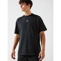 Adidas Originals Mens Adilenium Teamgeist Short Sleeve T-Shirt - Black