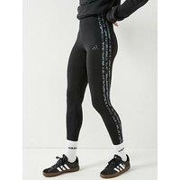 Adidas Sportswear Women'S Animal Print 3-Stripes High Rise Leggings - Black