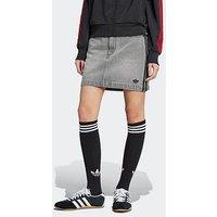Adidas Originals Women'S Denim Mini Skirt - Grey