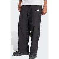 Adidas Sportswear Men'S Essential Small Logo Woven Open Hem Pant - Black