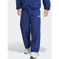 Adidas Sportswear Men'S Essential Small Logo Woven Open Hem Pants - Blue