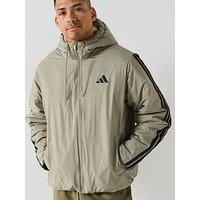 Adidas Sportswear Men'S Essentials Climawarm 3 Stripes Jacket - Green