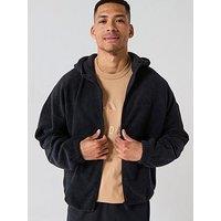 Adidas Sportswear Men'S Future Icons Small Logo Fleece Full Zip - Black