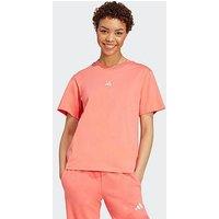 Adidas Sportswear Women'S Essentials Small Logo Cotton T-Shirt - Pink