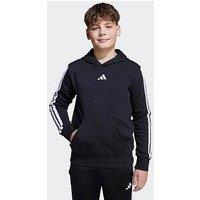 Adidas Sportswear Junior Unisex Essentials Three Stripe Hoodie- Black