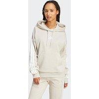 Adidas Sportswear Women'S Essentials 3-Stripes Fleece Hoodie - Grey