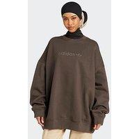 Adidas Originals Women'S Essential Linear Crew - Green