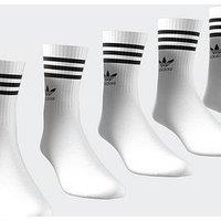 Adidas Originals Unisex 3 Stripe Crew Socks 10 Pack - White