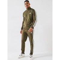 Adidas Sportswear Men'S Sportswear Basic 3-Stripes Tricot Tracksuit - Green