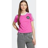 Adidas Originals Junior Girls Cropped T-Shirt - Pink