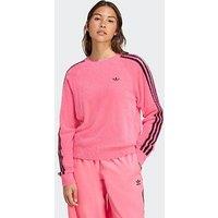 Adidas Originals Women'S Adicolor Holiday Knit Sweater - Pink