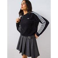Adidas Originals Women'S Adicolor Holiday Knit Sweater - Black