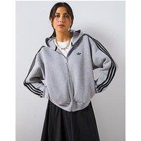 Adidas Originals Women'S Three Stripe Full Zip Jacket - Grey