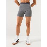 Adidas Originals Women'S Ribbed Shorts - Dark Grey
