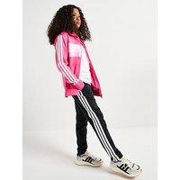 Adidas Sportswear Junior Girls Seasonal Essentials Tiberio 3-Stripes Fleece Tracksuit -Pink