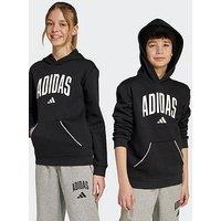 Adidas Sportswear Junior Unisex Logo Hoodie-Black