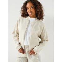 Adidas Sportswear Women'S Essentials Contemporary Logo Bomber Jacket - Grey
