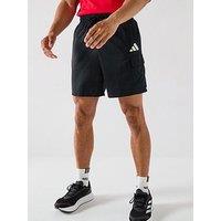 Adidas Sportswear Men'S Essentials Small Logo Cargo Shorts - Black