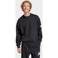 Adidas Sportswear Men'S Essentials Three Bar Sweatshirt - Black