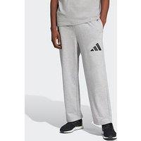 Adidas Sportswear Men'S Essentials Wide Leg 3 Bar Logo Joggers - Grey