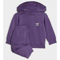 Adidas Originals Infant Unisex Cargo Hoodied Tracksuit - Purple