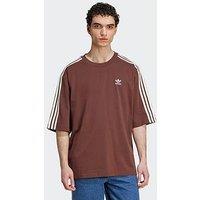 Adidas Originals Men'S Adicolor Oversized Tee - Brown