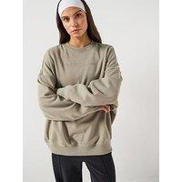 Adidas Originals Women'S Essential Linear Crew - Green