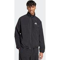 Adidas Sportswear Men'S Essential Small Logo Windbreaker - Black