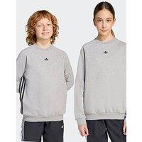 Adidas Originals Junior Boys Adicolour Crew Jumper - Grey