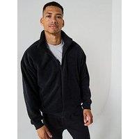 Adidas Sportswear Men'S Future Icons Small Logo Fleece Track Top - Black
