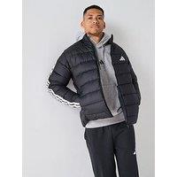 Adidas Sportswear Men'S Essentials Climawarm 3 Stripes Down Jacket - Black