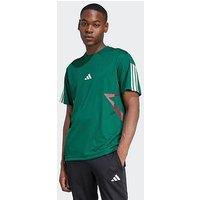 Adidas Sportswear Men'S House Of Tiro Colourblock T-Shirt - Green